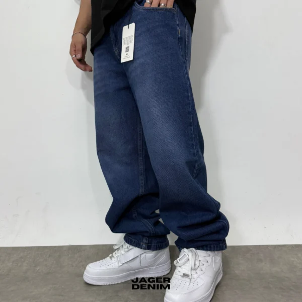 jean oversize azul