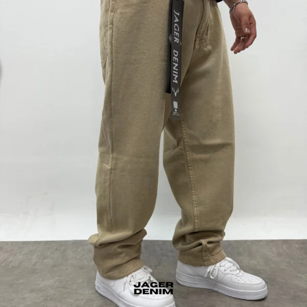 jean oversize beige