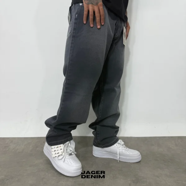 Jean Oversize Negro Desgastado