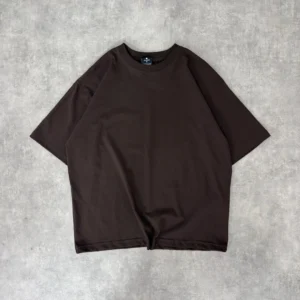 camiseta oversize cafe oscuro