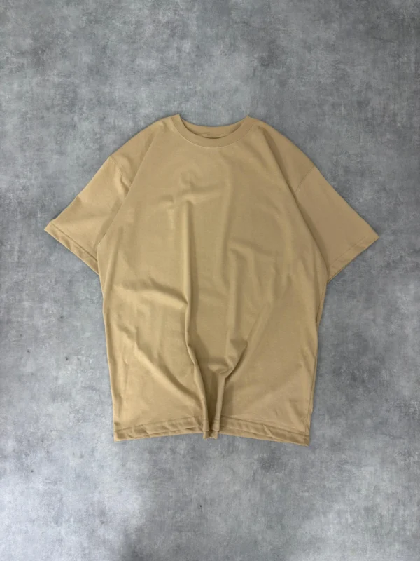 camiseta boxy cafe claro
