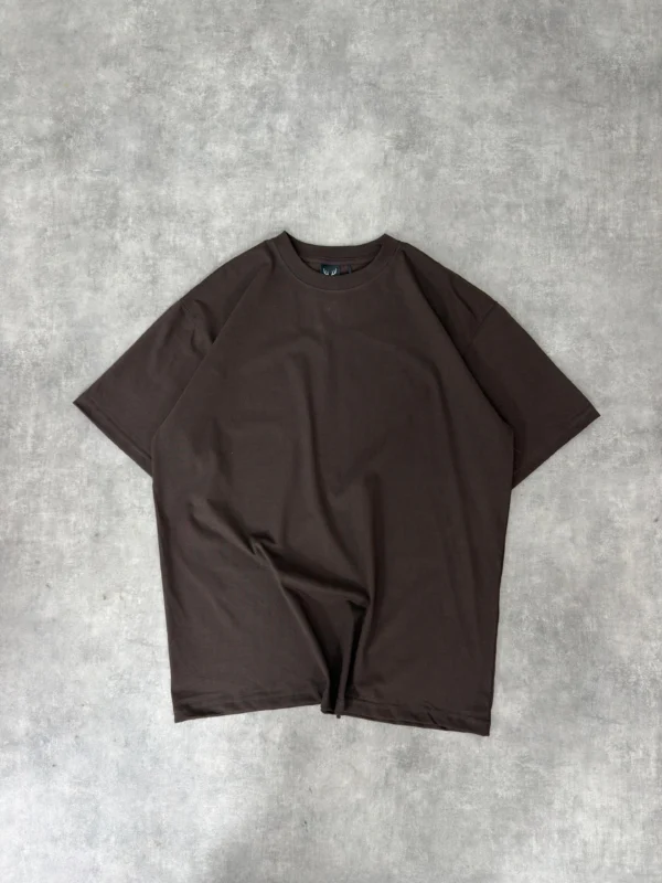 camiseta boxy cafe oscura