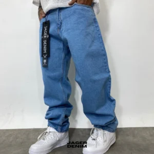 Jean oversize azul claro