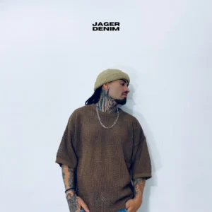 Camiseta over tejido