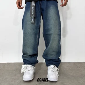 Jean oversize verdoso