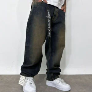 Jean Overzise Azul Desgastado