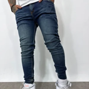 Skinny Jean Azul Desgastes