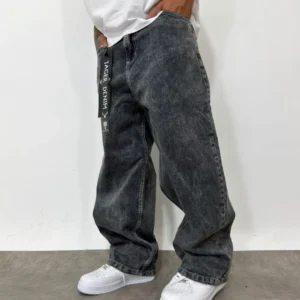 Baggy jean gris oscuro diseño