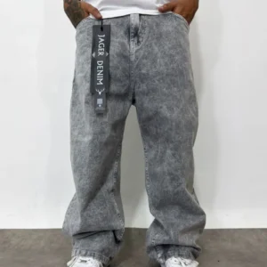 Baggy jean gris diseño