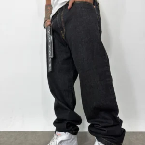 Jean Oversize Negro pimienta