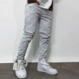 Skinny Jean Clasico Gris Perla